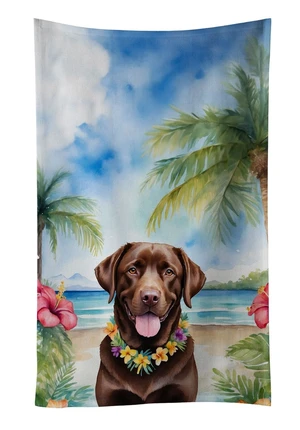 Chocolate Labrador Retriever Luau Kitchen Towel Dish Cloths Guest Hand Towel Decorative Bathroom Towel for Face,Tea, Dishcloth, Kitchen and Bath Chocolate Labrador Retriever Luau Kitchen Towel Dish Cloths Guest Hand Towel Decorative Bathroom Towel for Face,Tea, Dishcloth, Kitchen and Bath
