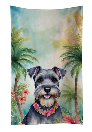 Schnauzer Luau Kitchen Towel Dish Cloths Guest Hand Towel Decorative Bathroom Towel for Face,Tea, Dishcloth, Kitchen and Bath Schnauzer Luau Kitchen Towel Dish Cloths Guest Hand Towel Decorative Bathroom Towel for Face,Tea, Dishcloth, Kitchen and Bath