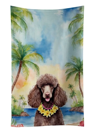 Chocolate Poodle Luau Kitchen Towel Dish Cloths Guest Hand Towel Decorative Bathroom Towel for Face,Tea, Dishcloth, Kitchen and Bath Chocolate Poodle Luau Kitchen Towel Dish Cloths Guest Hand Towel Decorative Bathroom Towel for Face,Tea, Dishcloth, Kitchen and Bath