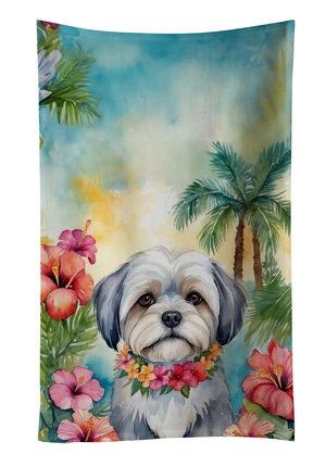 Lhasa Apso Luau Kitchen Towel Dish Cloths Guest Hand Towel Decorative Bathroom Towel for Face,Tea, Dishcloth, Kitchen and Bath Lhasa Apso Luau Kitchen Towel Dish Cloths Guest Hand Towel Decorative Bathroom Towel for Face,Tea, Dishcloth, Kitchen and Bath