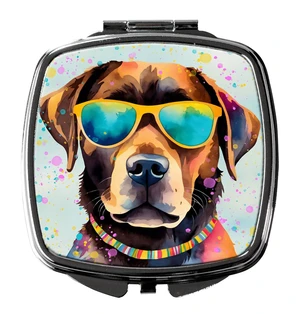 Chocolate Labrador Hippie Dawg Compact Mirror Decorative Travel Makeup Mirror for Women Girls Gifts Pocket Makeup Mirror Folding Handheld Chocolate Labrador Hippie Dawg Compact Mirror Decorative Travel Makeup Mirror for Women Girls Gifts Pocket Makeup Mirror Folding Handheld