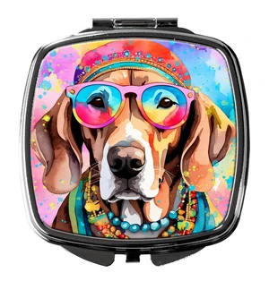 Weimaraner Hippie Dawg Compact Mirror Decorative Travel Makeup Mirror for Women Girls Gifts Pocket Makeup Mirror Folding Handheld Weimaraner Hippie Dawg Compact Mirror Decorative Travel Makeup Mirror for Women Girls Gifts Pocket Makeup Mirror Folding Handheld