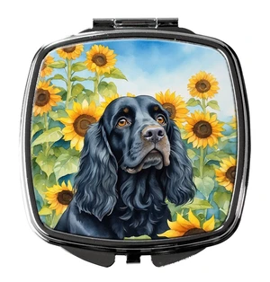 Cocker Spaniel in Sunflowers Compact Mirror Decorative Travel Makeup Mirror for Women Girls Gifts Pocket Makeup Mirror Folding Handheld Cocker Spaniel in Sunflowers Compact Mirror Decorative Travel Makeup Mirror for Women Girls Gifts Pocket Makeup Mirror Folding Handheld