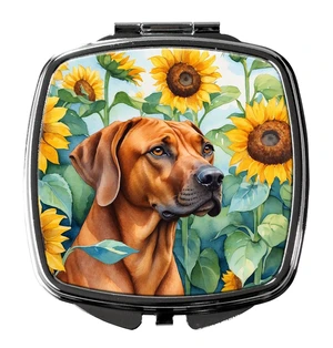 Rhodesian Ridgeback in Sunflowers Compact Mirror Decorative Travel Makeup Mirror for Women Girls Gifts Pocket Makeup Mirror Folding Handheld Rhodesian Ridgeback in Sunflowers Compact Mirror Decorative Travel Makeup Mirror for Women Girls Gifts Pocket Makeup Mirror Folding Handheld