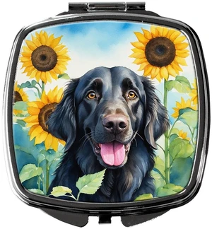 Flat-Coated Retriever in Sunflowers Compact Mirror Decorative Travel Makeup Mirror for Women Girls Gifts Pocket Makeup Mirror Folding Handheld Flat-Coated Retriever in Sunflowers Compact Mirror Decorative Travel Makeup Mirror for Women Girls Gifts Pocket Makeup Mirror Folding Handheld