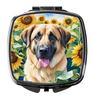 Anatolian Shepherd in Sunflowers Compact Mirror Decorative Travel Makeup Mirror for Women Girls Gifts Pocket Makeup Mirror Folding Handheld Anatolian Shepherd in Sunflowers Compact Mirror Decorative Travel Makeup Mirror for Women Girls Gifts Pocket Makeup Mirror Folding Handheld