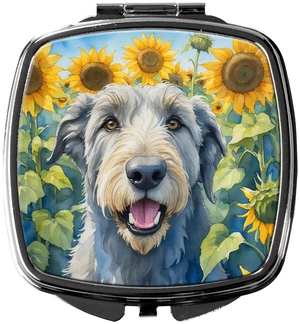 Irish Wolfhound in Sunflowers Compact Mirror Decorative Travel Makeup Mirror for Women Girls Gifts Pocket Makeup Mirror Folding Handheld Irish Wolfhound in Sunflowers Compact Mirror Decorative Travel Makeup Mirror for Women Girls Gifts Pocket Makeup Mirror Folding Handheld