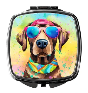 Chocolate Labrador Hippie Dawg Compact Mirror Decorative Travel Makeup Mirror for Women Girls Gifts Pocket Makeup Mirror Folding Handheld Chocolate Labrador Hippie Dawg Compact Mirror Decorative Travel Makeup Mirror for Women Girls Gifts Pocket Makeup Mirror Folding Handheld