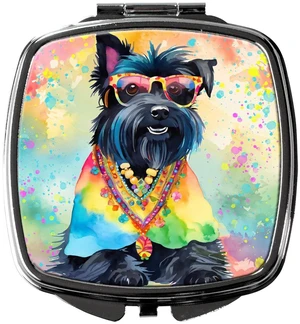 Scottish Terrier Hippie Dawg Compact Mirror Decorative Travel Makeup Mirror for Women Girls Gifts Pocket Makeup Mirror Folding Handheld Scottish Terrier Hippie Dawg Compact Mirror Decorative Travel Makeup Mirror for Women Girls Gifts Pocket Makeup Mirror Folding Handheld