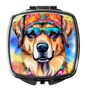 Hippie Dawg Compact Mirror Decorative Travel Makeup Mirror for Women Girls Gifts Pocket Makeup Mirror Folding Handheld Hippie Dawg Compact Mirror Decorative Travel Makeup Mirror for Women Girls Gifts Pocket Makeup Mirror Folding Handheld