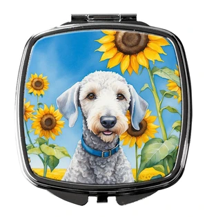 Bedlington Terrier in Sunflowers Compact Mirror Decorative Travel Makeup Mirror for Women Girls Gifts Pocket Makeup Mirror Folding Handheld Bedlington Terrier in Sunflowers Compact Mirror Decorative Travel Makeup Mirror for Women Girls Gifts Pocket Makeup Mirror Folding Handheld