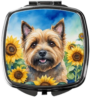 Cairn Terrier in Sunflowers Compact Mirror Decorative Travel Makeup Mirror for Women Girls Gifts Pocket Makeup Mirror Folding Handheld Cairn Terrier in Sunflowers Compact Mirror Decorative Travel Makeup Mirror for Women Girls Gifts Pocket Makeup Mirror Folding Handheld