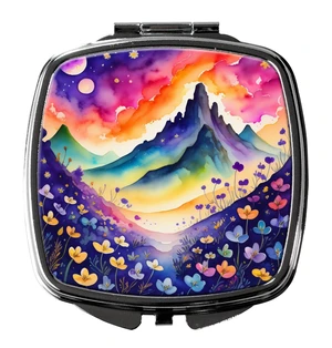 Colorful Violets Compact Mirror Decorative Travel Makeup Mirror for Women Girls Gifts Pocket Makeup Mirror Folding Handheld Colorful Violets Compact Mirror Decorative Travel Makeup Mirror for Women Girls Gifts Pocket Makeup Mirror Folding Handheld