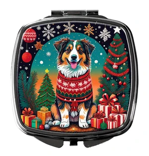 Australian Shepherd Christmas Compact Mirror Decorative Travel Makeup Mirror for Women Girls Gifts Pocket Makeup Mirror Folding Handheld Australian Shepherd Christmas Compact Mirror Decorative Travel Makeup Mirror for Women Girls Gifts Pocket Makeup Mirror Folding Handheld