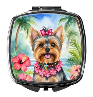 Yorkshire Terrier Luau Compact Mirror Decorative Travel Makeup Mirror for Women Girls Gifts Pocket Makeup Mirror Folding Handheld Yorkshire Terrier Luau Compact Mirror Decorative Travel Makeup Mirror for Women Girls Gifts Pocket Makeup Mirror Folding Handheld