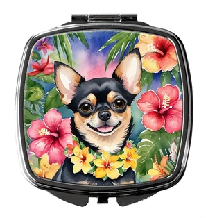 Chihuahua Luau Compact Mirror Decorative Travel Makeup Mirror for Women Girls Gifts Pocket Makeup Mirror Folding Handheld Chihuahua Luau Compact Mirror Decorative Travel Makeup Mirror for Women Girls Gifts Pocket Makeup Mirror Folding Handheld