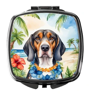 American English Coonhound Luau Compact Mirror Decorative Travel Makeup Mirror for Women Girls Gifts Pocket Makeup Mirror Folding Handheld American English Coonhound Luau Compact Mirror Decorative Travel Makeup Mirror for Women Girls Gifts Pocket Makeup Mirror Folding Handheld