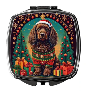 Boykin Spaniel Christmas Compact Mirror Decorative Travel Makeup Mirror for Women Girls Gifts Pocket Makeup Mirror Folding Handheld Boykin Spaniel Christmas Compact Mirror Decorative Travel Makeup Mirror for Women Girls Gifts Pocket Makeup Mirror Folding Handheld
