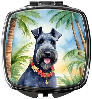 Kerry Blue Terrier Luau Compact Mirror Decorative Travel Makeup Mirror for Women Girls Gifts Pocket Makeup Mirror Folding Handheld Kerry Blue Terrier Luau Compact Mirror Decorative Travel Makeup Mirror for Women Girls Gifts Pocket Makeup Mirror Folding Handheld