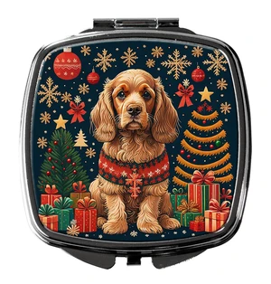 Cocker Spaniel Christmas Compact Mirror Decorative Travel Makeup Mirror for Women Girls Gifts Pocket Makeup Mirror Folding Handheld Cocker Spaniel Christmas Compact Mirror Decorative Travel Makeup Mirror for Women Girls Gifts Pocket Makeup Mirror Folding Handheld