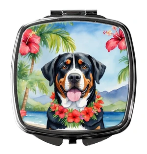 Greater Swiss Mountain Dog Luau Compact Mirror Decorative Travel Makeup Mirror for Women Girls Gifts Pocket Makeup Mirror Folding Handheld Greater Swiss Mountain Dog Luau Compact Mirror Decorative Travel Makeup Mirror for Women Girls Gifts Pocket Makeup Mirror Folding Handheld