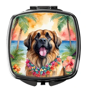 Leonberger Luau Compact Mirror Decorative Travel Makeup Mirror for Women Girls Gifts Pocket Makeup Mirror Folding Handheld Leonberger Luau Compact Mirror Decorative Travel Makeup Mirror for Women Girls Gifts Pocket Makeup Mirror Folding Handheld