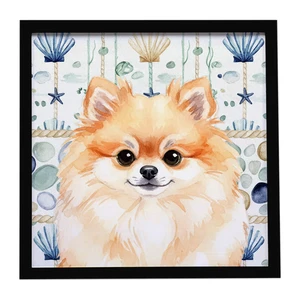 Pomeranian Coastal Sea Glass Framed Metal Print Bathroom, Kitchen, Office, Home Decor Wall Art Ready to Hang, Square, 8X8 Pomeranian Coastal Sea Glass Framed Metal Print Bathroom, Kitchen, Office, Home Decor Wall Art Ready to Hang, Square, 8X8
