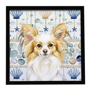 Lemon and White Papillon Coastal Sea Glass Framed Metal Print Bathroom, Kitchen, Office, Home Decor Wall Art Ready to Hang, Square, 8X8 Lemon and White Papillon Coastal Sea Glass Framed Metal Print Bathroom, Kitchen, Office, Home Decor Wall Art Ready to Hang, Square, 8X8