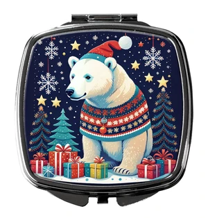 Polar Bear Christmas Compact Mirror Decorative Travel Makeup Mirror for Women Girls Gifts Pocket Makeup Mirror Folding Handheld Polar Bear Christmas Compact Mirror Decorative Travel Makeup Mirror for Women Girls Gifts Pocket Makeup Mirror Folding Handheld