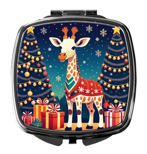 Giraffe Christmas Compact Mirror Decorative Travel Makeup Mirror for Women Girls Gifts Pocket Makeup Mirror Folding Handheld Giraffe Christmas Compact Mirror Decorative Travel Makeup Mirror for Women Girls Gifts Pocket Makeup Mirror Folding Handheld