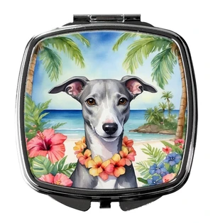 Whippet Luau Compact Mirror Decorative Travel Makeup Mirror for Women Girls Gifts Pocket Makeup Mirror Folding Handheld Whippet Luau Compact Mirror Decorative Travel Makeup Mirror for Women Girls Gifts Pocket Makeup Mirror Folding Handheld