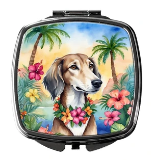 Saluki Luau Compact Mirror Decorative Travel Makeup Mirror for Women Girls Gifts Pocket Makeup Mirror Folding Handheld Saluki Luau Compact Mirror Decorative Travel Makeup Mirror for Women Girls Gifts Pocket Makeup Mirror Folding Handheld