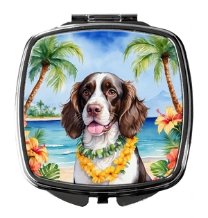 English Springer Spaniel Luau Compact Mirror Decorative Travel Makeup Mirror for Women Girls Gifts Pocket Makeup Mirror Folding Handheld English Springer Spaniel Luau Compact Mirror Decorative Travel Makeup Mirror for Women Girls Gifts Pocket Makeup Mirror Folding Handheld