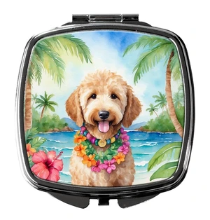 Goldendoodle Luau Compact Mirror Decorative Travel Makeup Mirror for Women Girls Gifts Pocket Makeup Mirror Folding Handheld Goldendoodle Luau Compact Mirror Decorative Travel Makeup Mirror for Women Girls Gifts Pocket Makeup Mirror Folding Handheld