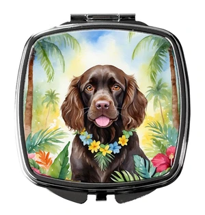 Boykin Spaniel Luau Compact Mirror Decorative Travel Makeup Mirror for Women Girls Gifts Pocket Makeup Mirror Folding Handheld Boykin Spaniel Luau Compact Mirror Decorative Travel Makeup Mirror for Women Girls Gifts Pocket Makeup Mirror Folding Handheld