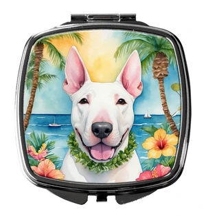 English Bull Terrier Luau Compact Mirror Decorative Travel Makeup Mirror for Women Girls Gifts Pocket Makeup Mirror Folding Handheld English Bull Terrier Luau Compact Mirror Decorative Travel Makeup Mirror for Women Girls Gifts Pocket Makeup Mirror Folding Handheld