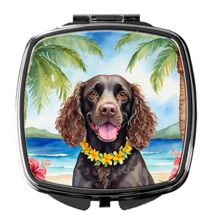 American Water Spaniel Luau Compact Mirror Decorative Travel Makeup Mirror for Women Girls Gifts Pocket Makeup Mirror Folding Handheld American Water Spaniel Luau Compact Mirror Decorative Travel Makeup Mirror for Women Girls Gifts Pocket Makeup Mirror Folding Handheld