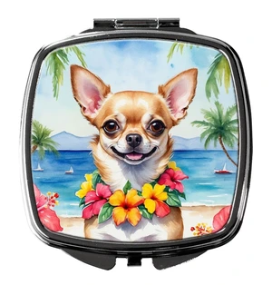 Chihuahua Luau Compact Mirror Decorative Travel Makeup Mirror for Women Girls Gifts Pocket Makeup Mirror Folding Handheld Chihuahua Luau Compact Mirror Decorative Travel Makeup Mirror for Women Girls Gifts Pocket Makeup Mirror Folding Handheld