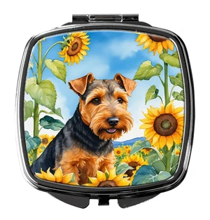 Welsh Terrier in Sunflowers Compact Mirror Decorative Travel Makeup Mirror for Women Girls Gifts Pocket Makeup Mirror Folding Handheld Welsh Terrier in Sunflowers Compact Mirror Decorative Travel Makeup Mirror for Women Girls Gifts Pocket Makeup Mirror Folding Handheld