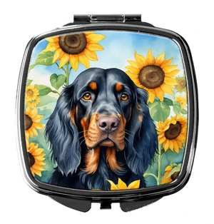 Gordon Setter in Sunflowers Compact Mirror Decorative Travel Makeup Mirror for Women Girls Gifts Pocket Makeup Mirror Folding Handheld Gordon Setter in Sunflowers Compact Mirror Decorative Travel Makeup Mirror for Women Girls Gifts Pocket Makeup Mirror Folding Handheld