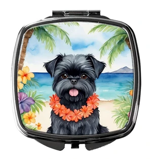 Affenpinscher Luau Compact Mirror Decorative Travel Makeup Mirror for Women Girls Gifts Pocket Makeup Mirror Folding Handheld Affenpinscher Luau Compact Mirror Decorative Travel Makeup Mirror for Women Girls Gifts Pocket Makeup Mirror Folding Handheld
