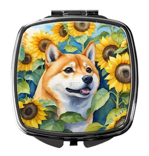 Shiba Inu in Sunflowers Compact Mirror Decorative Travel Makeup Mirror for Women Girls Gifts Pocket Makeup Mirror Folding Handheld Shiba Inu in Sunflowers Compact Mirror Decorative Travel Makeup Mirror for Women Girls Gifts Pocket Makeup Mirror Folding Handheld