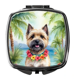 Cairn Terrier Luau Compact Mirror Decorative Travel Makeup Mirror for Women Girls Gifts Pocket Makeup Mirror Folding Handheld Cairn Terrier Luau Compact Mirror Decorative Travel Makeup Mirror for Women Girls Gifts Pocket Makeup Mirror Folding Handheld