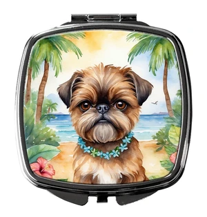 Brussels Griffon Luau Compact Mirror Decorative Travel Makeup Mirror for Women Girls Gifts Pocket Makeup Mirror Folding Handheld Brussels Griffon Luau Compact Mirror Decorative Travel Makeup Mirror for Women Girls Gifts Pocket Makeup Mirror Folding Handheld