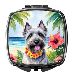 Skye Terrier Luau Compact Mirror Decorative Travel Makeup Mirror for Women Girls Gifts Pocket Makeup Mirror Folding Handheld Skye Terrier Luau Compact Mirror Decorative Travel Makeup Mirror for Women Girls Gifts Pocket Makeup Mirror Folding Handheld