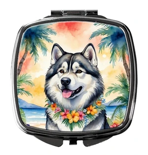 Alaskan Malamute Luau Compact Mirror Decorative Travel Makeup Mirror for Women Girls Gifts Pocket Makeup Mirror Folding Handheld Alaskan Malamute Luau Compact Mirror Decorative Travel Makeup Mirror for Women Girls Gifts Pocket Makeup Mirror Folding Handheld
