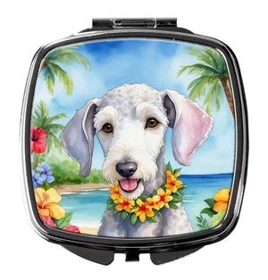 Bedlington Terrier Luau Compact Mirror Decorative Travel Makeup Mirror for Women Girls Gifts Pocket Makeup Mirror Folding Handheld Bedlington Terrier Luau Compact Mirror Decorative Travel Makeup Mirror for Women Girls Gifts Pocket Makeup Mirror Folding Handheld