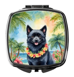 Schipperke Luau Compact Mirror Decorative Travel Makeup Mirror for Women Girls Gifts Pocket Makeup Mirror Folding Handheld Schipperke Luau Compact Mirror Decorative Travel Makeup Mirror for Women Girls Gifts Pocket Makeup Mirror Folding Handheld