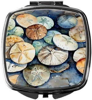 Sand Dollars Compact Mirror Decorative Travel Makeup Mirror for Women Girls Gifts Pocket Makeup Mirror Folding Handheld Sand Dollars Compact Mirror Decorative Travel Makeup Mirror for Women Girls Gifts Pocket Makeup Mirror Folding Handheld