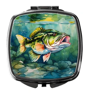 Largemouth Bass Compact Mirror Decorative Travel Makeup Mirror for Women Girls Gifts Pocket Makeup Mirror Folding Handheld Largemouth Bass Compact Mirror Decorative Travel Makeup Mirror for Women Girls Gifts Pocket Makeup Mirror Folding Handheld